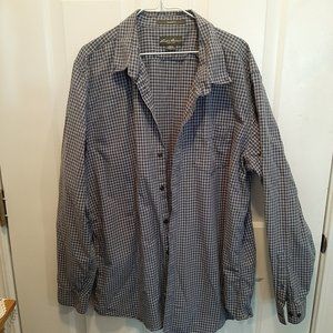 ☆CRAZY 8's Sale!! Men's Tall XL long-sleeve shirt; Eddie Bauer; EUC; 100% Cotton